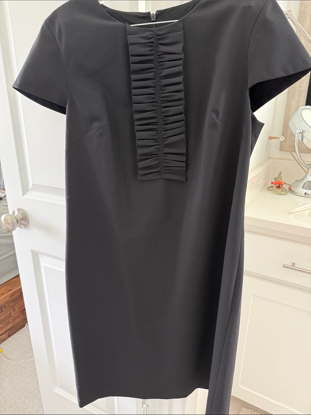 Banana Republic Black Dress with Center Front Pleat
